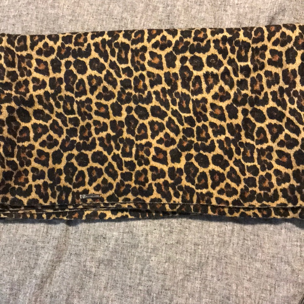 Michael Kors leopard print infinity scarf